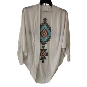 Papaya Aztec Cardigan Size Medium
